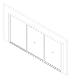 3D Documentation Image of Door Sliding Capral AGS 900 Cavity 2P