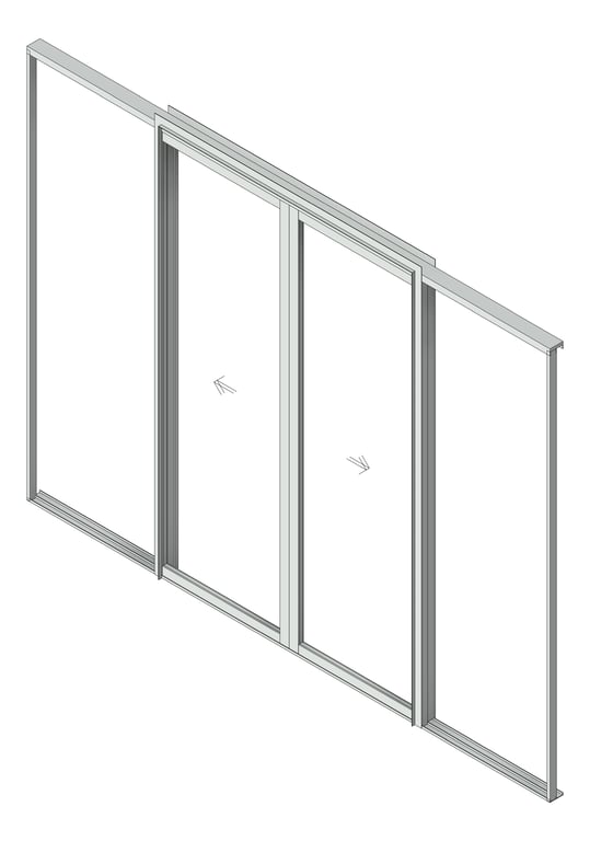 Navigate to Door Sliding Capral AGS 900 Cavity 2P BiParting