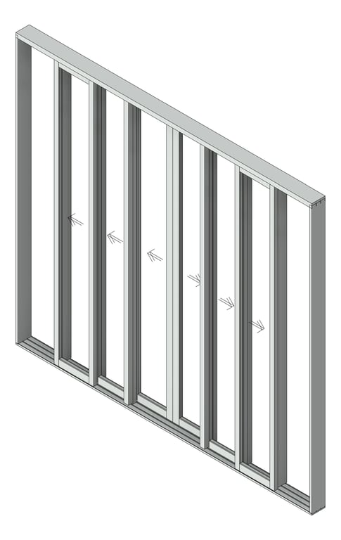 Navigate to Door Sliding Capral AGS 900 Cavity 6P BiParting