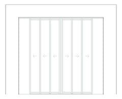 Front Image of Door Sliding Capral AGS 900 Cavity 6P BiParting