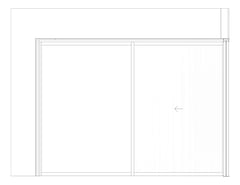 Left Image of Door Sliding Capral AGS 900 CornerExt 4P ExtSliding