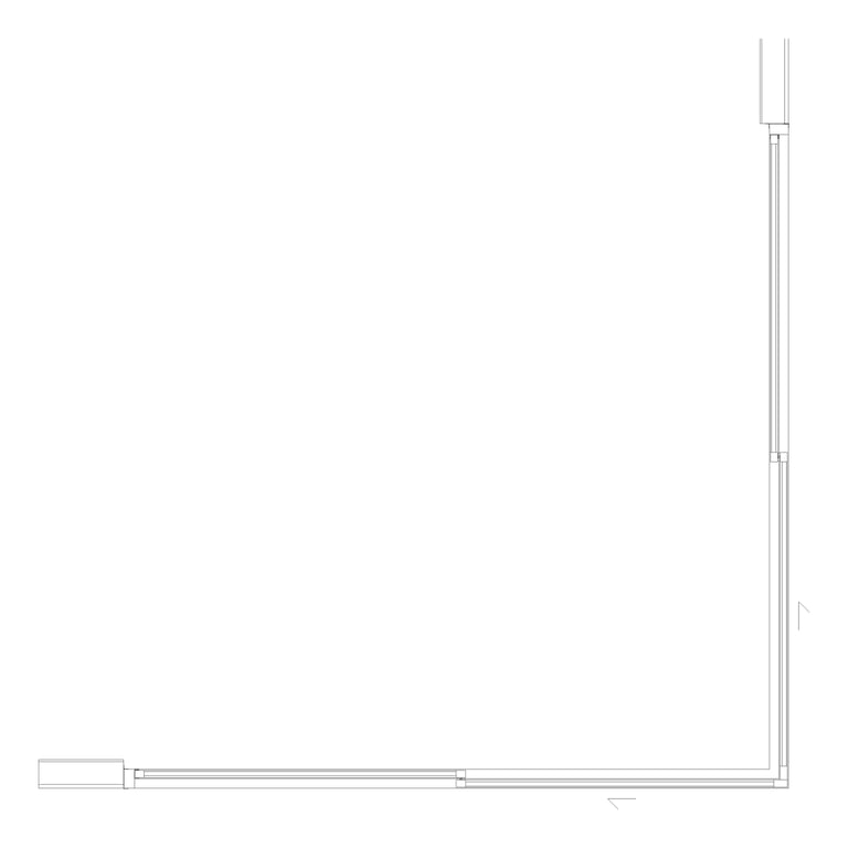 Plan Image of Door Sliding Capral AGS 900 CornerExt 4P ExtSliding