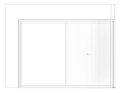 Left Image of Door Sliding Capral AGS 900 CornerExt 4P