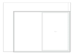 Front Image of Door Sliding Capral AGS 900 CornerExt Recessed 2P