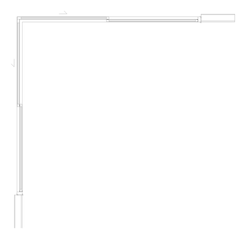 Plan Image of Door Sliding Capral AGS 900 CornerInt 4P