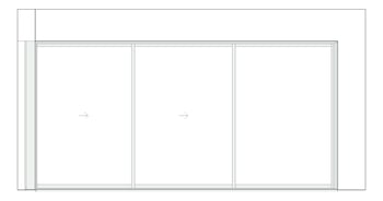 Front Image of Door Sliding Capral AGS 900 CornerInt 6P ExtSliding