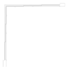 Plan Image of Door Sliding Capral AGS 900 CornerInt 6P ExtSliding