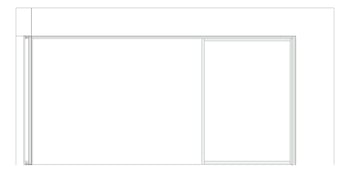 Front Image of Door Sliding Capral AGS 900 CornerInt 6P