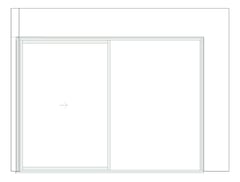 Front Image of Door Sliding Capral AGS 900 CornerInt Recessed 2P