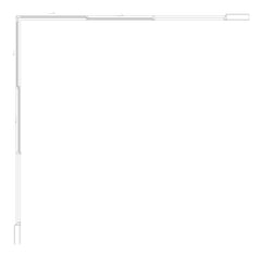 Plan Image of Door Sliding Capral AGS 900 CornerInt Recessed 4P