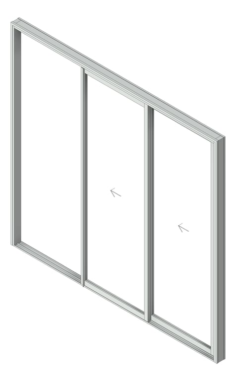 Navigate to Door Sliding Capral AGS 900 Recessed 2P