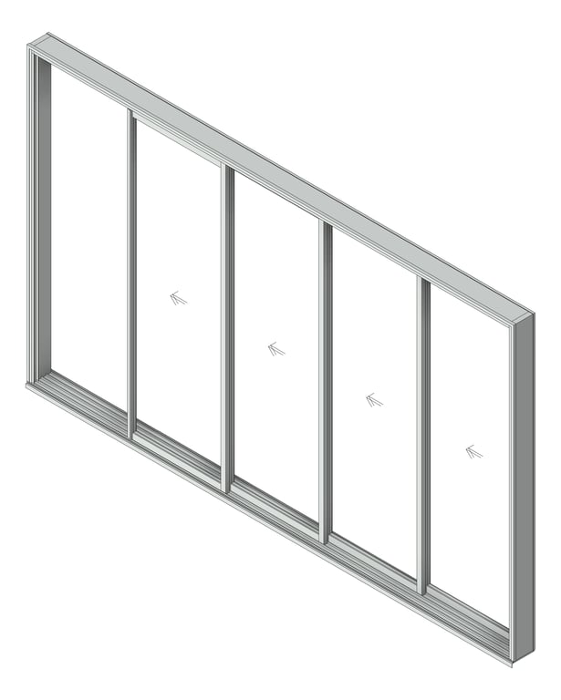 Navigate to Door Sliding Capral AGS 900 Recessed 4P