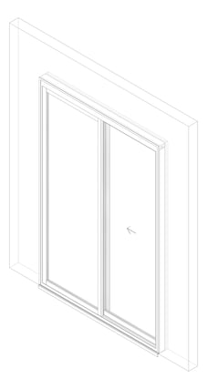 3D Documentation Image of Door Sliding Capral Artisan 994TH 2P