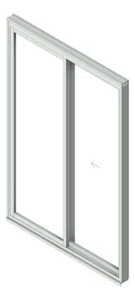 3D Shaded Image of Door Sliding Capral Artisan 994TH 2P
