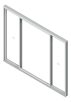 3D Shaded Image of Door Sliding Capral Artisan 994TH 3P XOX