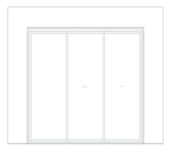Front Image of Door Sliding Capral Artisan 994TH 3P XXO