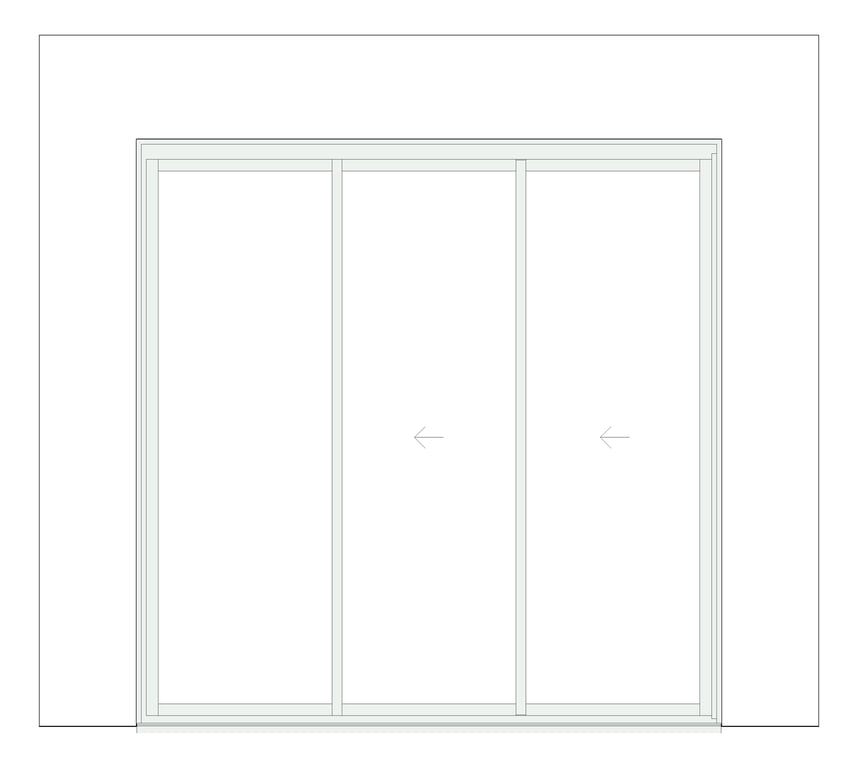 Front Image of Door Sliding Capral Artisan 994TH 3P XXO