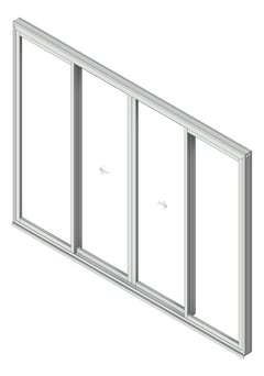 3D Shaded Image of Door Sliding Capral Artisan 994TH 4P BiParting