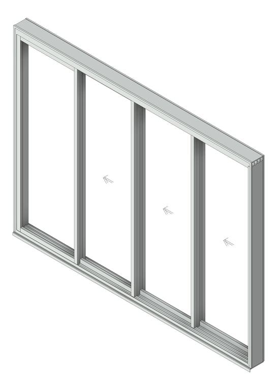 Image of Door Sliding Capral Artisan 994TH 4P XXXO