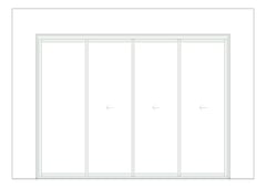 Front Image of Door Sliding Capral Artisan 994TH 4P XXXO