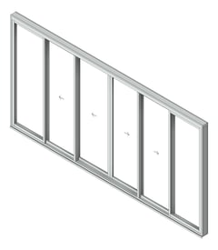 3D Shaded Image of Door Sliding Capral Artisan 994TH 6P BiParting