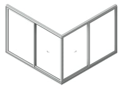 3D Shaded Image of Door Sliding Capral Artisan 994TH CornerExt 4P