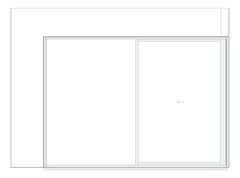 Front Image of Door Sliding Capral Artisan 994TH CornerExt Recessed 2P