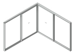 3D Shaded Image of Door Sliding Capral Artisan 994TH CornerInt 4P ExtSliding