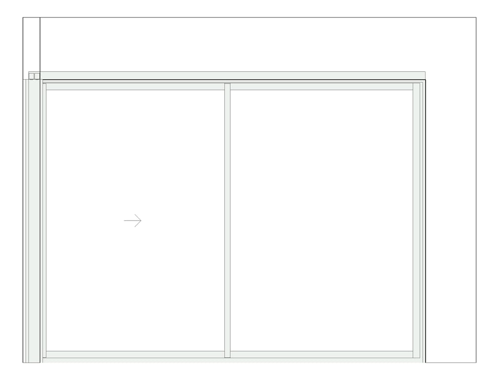 Front Image of Door Sliding Capral Artisan 994TH CornerInt 4P ExtSliding
