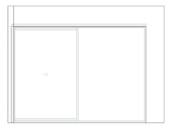 Front Image of Door Sliding Capral Artisan 994TH CornerInt Recessed 2P