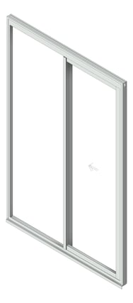 3D Shaded Image of Door Sliding Capral Artisan 994TH Recessed 1P