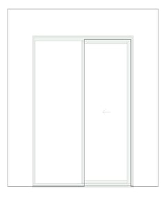 Front Image of Door Sliding Capral Artisan 994TH Recessed 1P