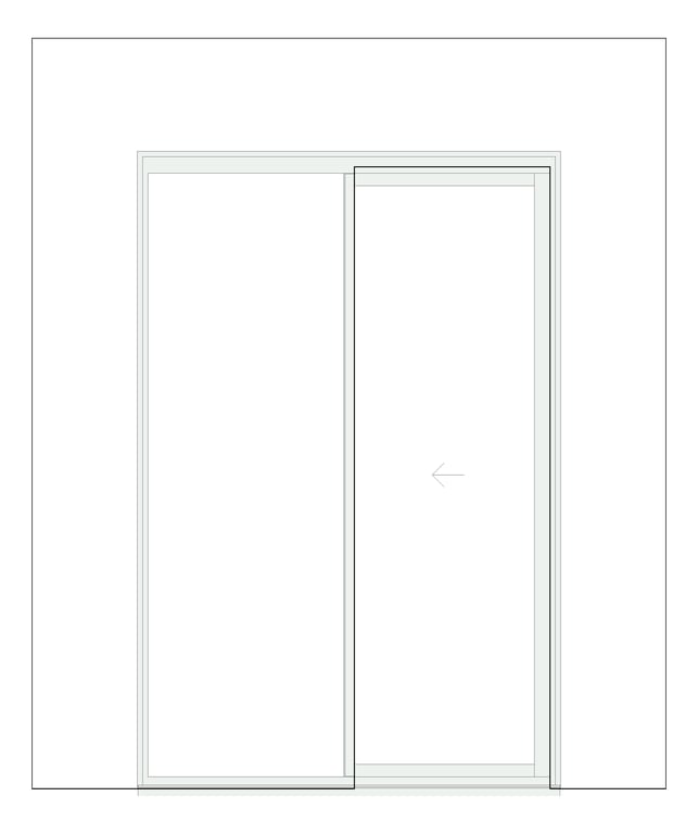 Front Image of Door Sliding Capral Artisan 994TH Recessed 1P
