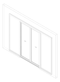 3D Documentation Image of Door Sliding Capral Artisan 994TH Recessed 2P BiParting