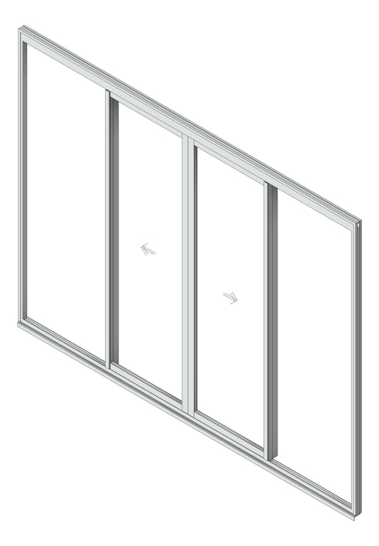 Navigate to Door Sliding Capral Artisan 994TH Recessed 2P BiParting