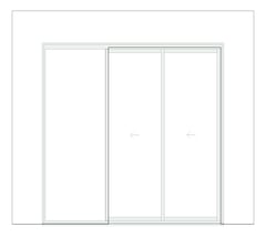 Front Image of Door Sliding Capral Artisan 994TH Recessed 2P