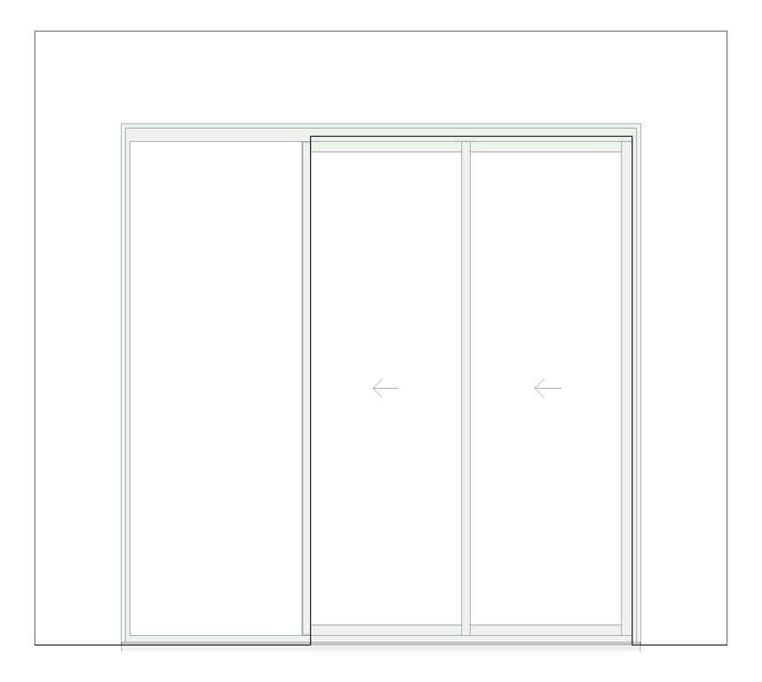 Front Image of Door Sliding Capral Artisan 994TH Recessed 2P