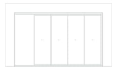 Front Image of Door Sliding Capral Artisan 994TH Recessed 4P