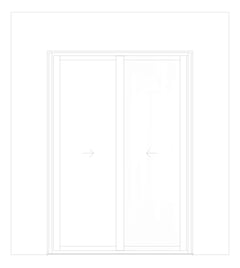 Front Image of Door Sliding Capral Futureline 994TB 2P Bypass