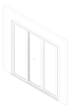 3D Documentation Image of Door Sliding Capral Futureline 994TB 3P OXO