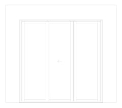 Front Image of Door Sliding Capral Futureline 994TB 3P OXO