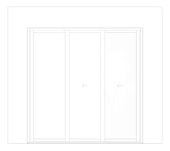 Front Image of Door Sliding Capral Futureline 994TB 3P XXO