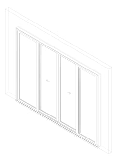 3D Documentation Image of Door Sliding Capral Futureline 994TB 4P BiParting