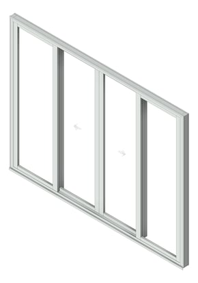 3D Shaded Image of Door Sliding Capral Futureline 994TB 4P BiParting