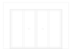 Front Image of Door Sliding Capral Futureline 994TB 4P BiParting