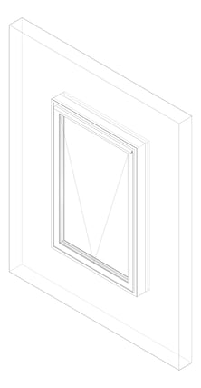 3D Documentation Image of Window Awning Capral AGS 35 HookHinge