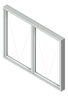 3D Shaded Image of Window Awning Capral AGS 482 H Multiple