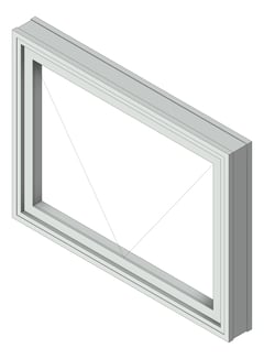 3D Shaded Image of Window Awning Capral AGS 50