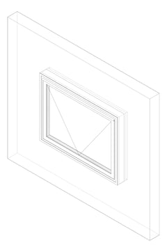 3D Documentation Image of Window Awning Capral AGS 50 HookHinge