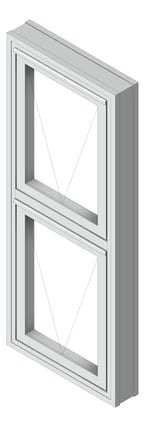 3D Shaded Image of Window Awning Capral AGS 50 V Multiple HookHinge